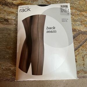Nordstrom Rack Vintage Back Seam Tights black plus size